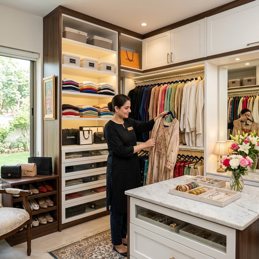 Closet Organization & Wardrobe Decluttering Services in Gulberg Greens