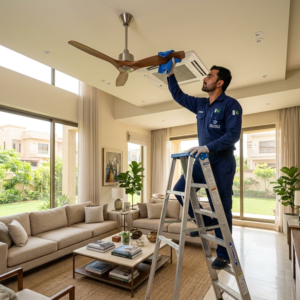 Post Summer Deep Dusting and Ceiling Cleaning in DHA