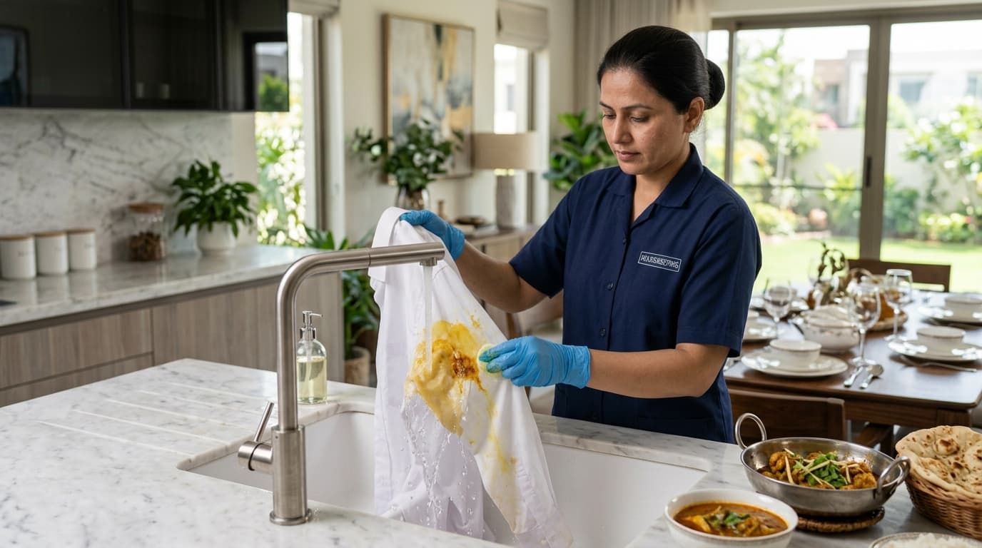 Salan and Turmeric Stains 101: Should You Use Hot or Cold Water? (Zaraj Housing Guide)