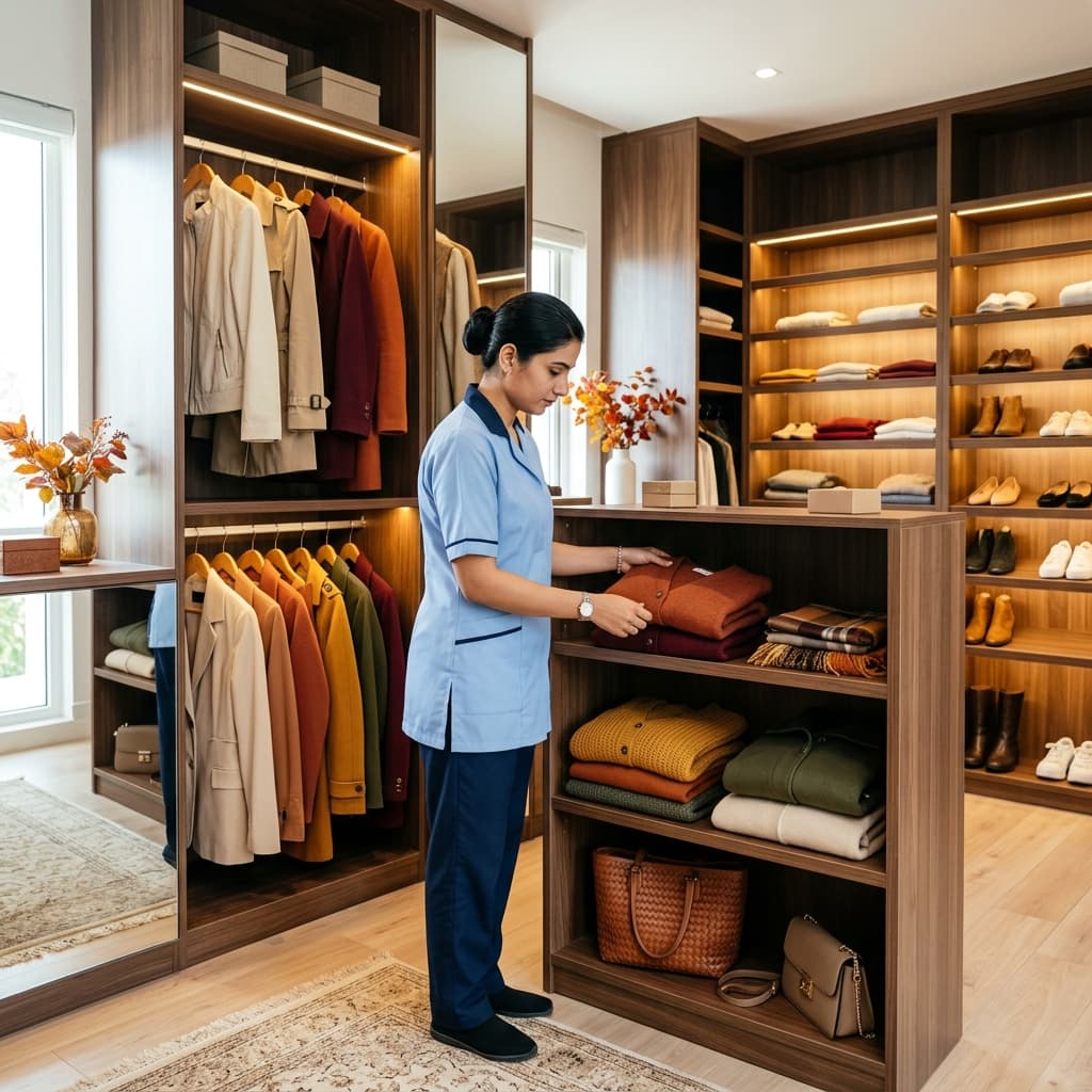 The Seasonal Wardrobe Switch: Maid Services for Closet Organization