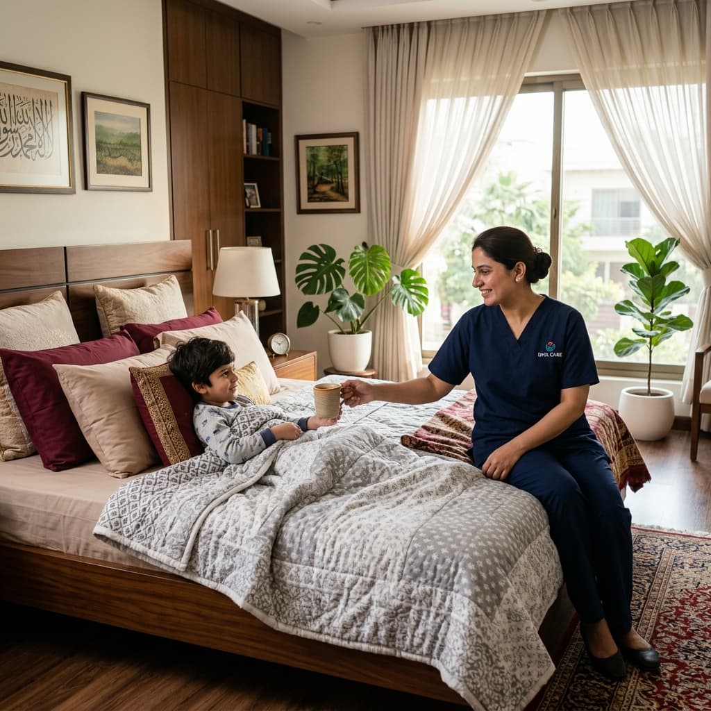 Emergency Sick Child Babysitting Services in DHA for Working Parents