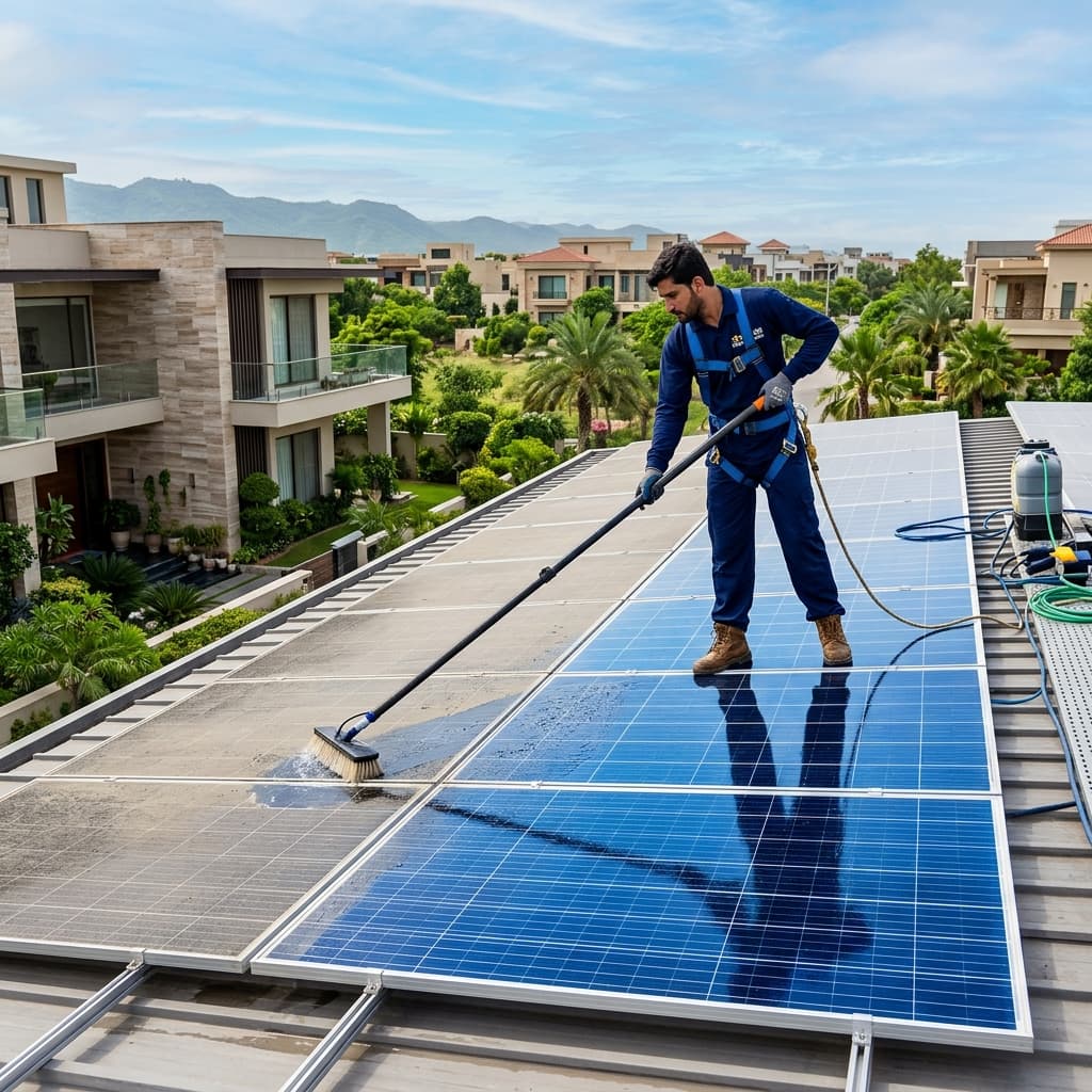 The Hidden Cost of Dust: Why Professional Solar Panel Cleaning is Essential in DHA & Bahria
